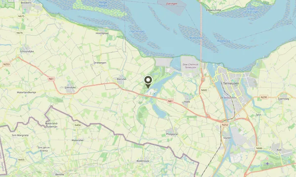 Kaart met de ligging van BraakmanZicht aan de Braakmanweg bij Biervliet